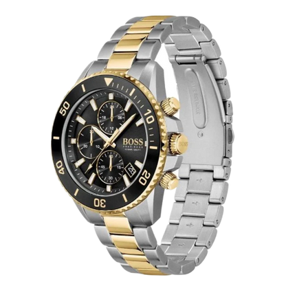 Hugo Boss Admiral Black Dial Two Tone
