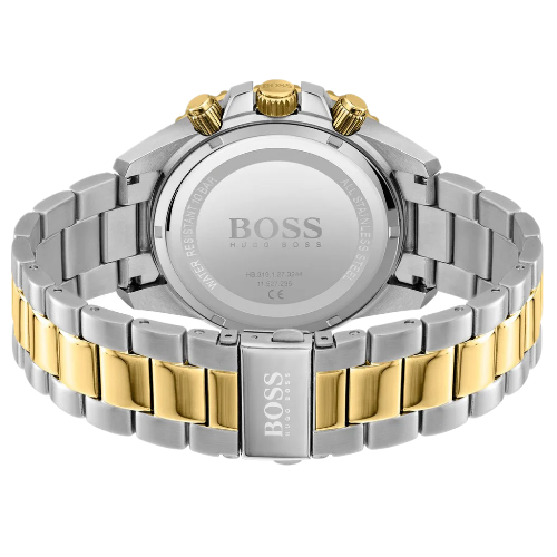 Hugo Boss Admiral Black Dial Two Tone