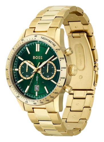 Hugo Boss Allure Chronograph Green Dial Gold