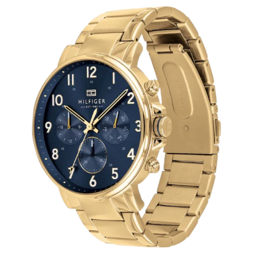 Tommy Hilfiger Daniel Chronograph Blue Dial Gold