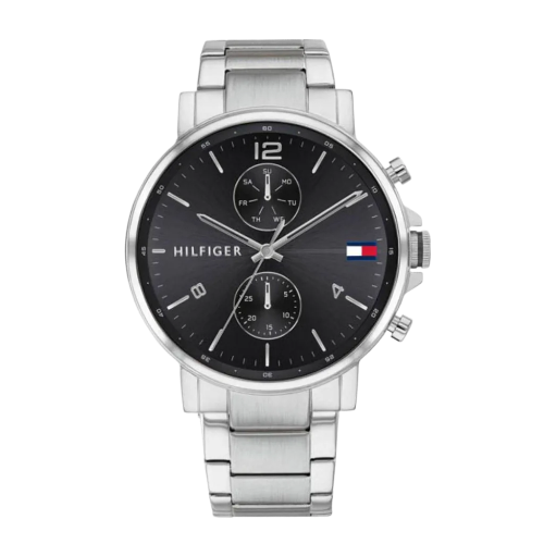 Tommy Hilfiger Daniel Black Dial Silver