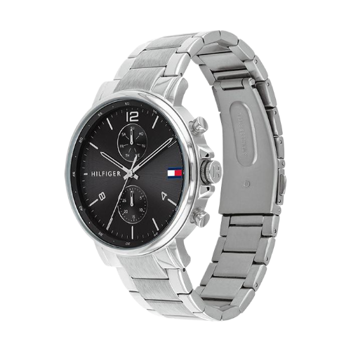 Tommy Hilfiger Daniel Black Dial Silver