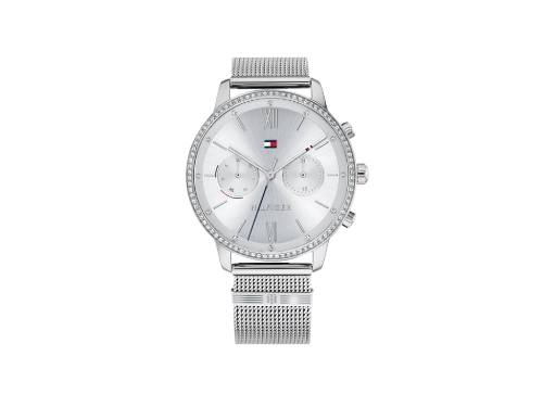 Tommy Hilfiger Blake Diamonds Silver Dial Silver