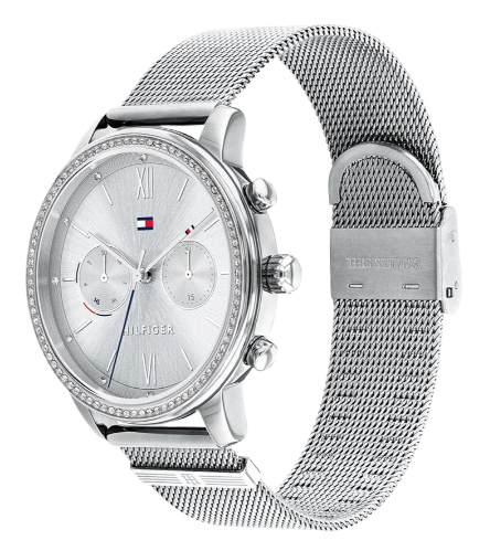 Tommy Hilfiger Blake Diamonds Silver Dial Silver