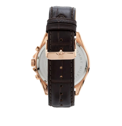 Tommy Hilfiger Luke Quartz White Dial Brown