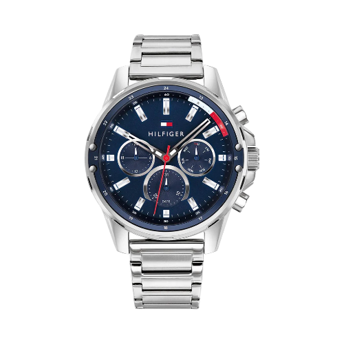 Tommy Hilfiger Mason Quartz Blue Dial Silver