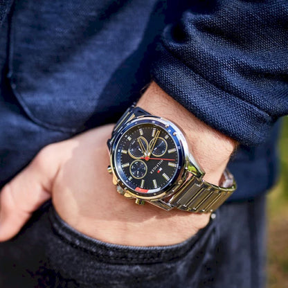 Tommy Hilfiger Mason Quartz Blue Dial Silver