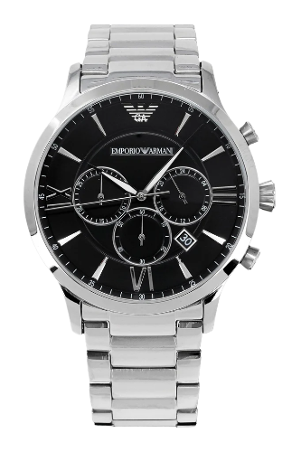 Emporio Armani Giovanni Chronograph Black Dial