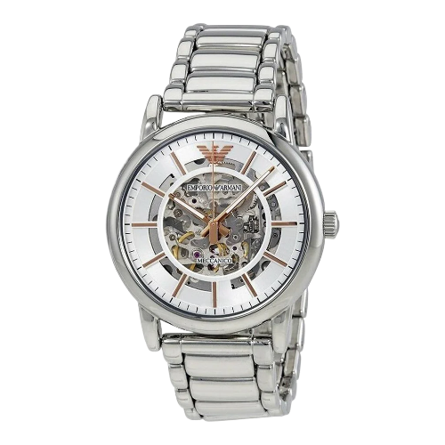 Emporio Armani Meccanico Skeleton Silver