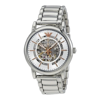 Emporio Armani Meccanico Skeleton Silver