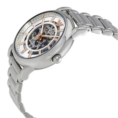 Emporio Armani Meccanico Skeleton Silver