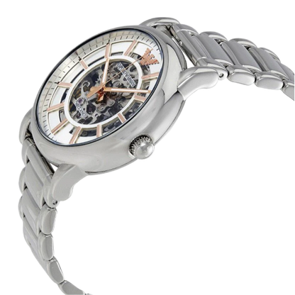 Emporio Armani Meccanico Skeleton Silver