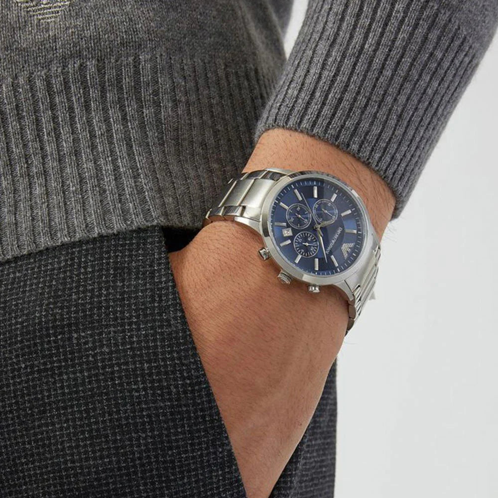 Emporio Armani Renato Chronograph Blue