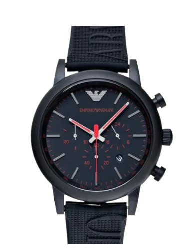 Emporio Armani Luigi Chronograph Black Dial