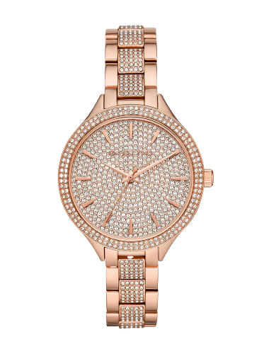 Michael Kors Crystals Pavé Rose Gold Dial Rose Gold