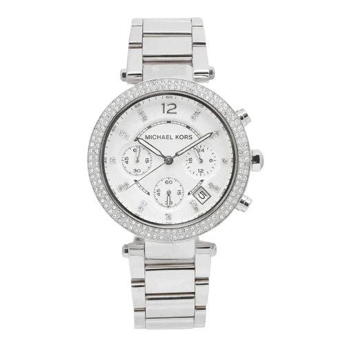 Michael Kors Parker Women's Watch with Silver Dial