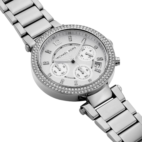 Michael Kors Parker Women's Watch with Silver Dial