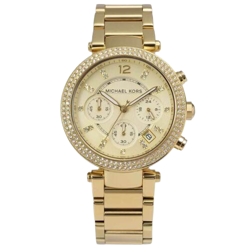 Michael Kors Parker Women's Watch with Gold Dial