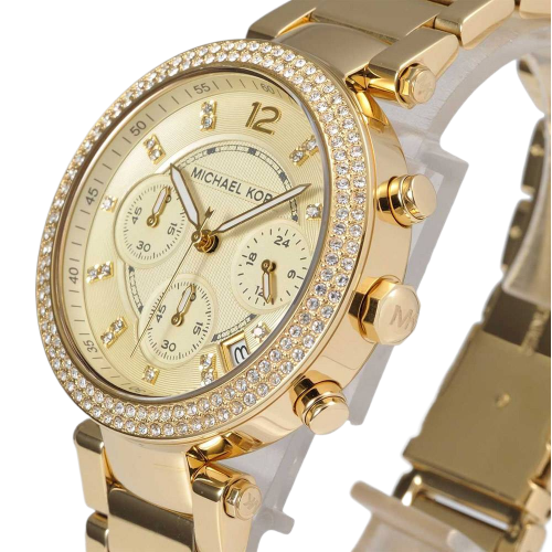 Michael Kors Parker Women's Watch with Gold Dial