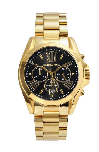 Michael Kors Bradshaw Women's Watch with Black Dial and Gold