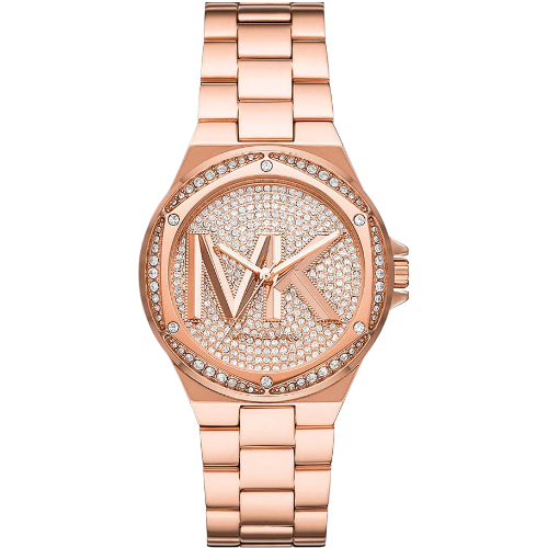 Michael Kors Lennox Three Hand Rose Gold Dial Rose Gold