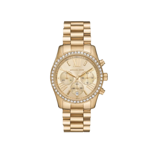 Michael Kors Lexington Chronograph Gold-Tone