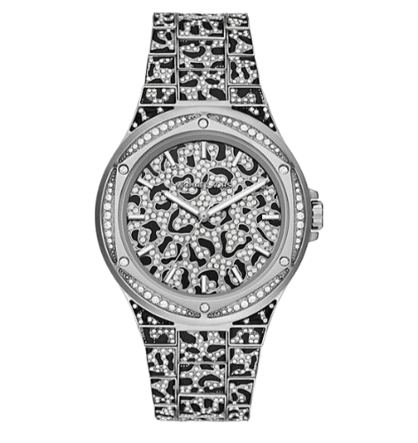 Michael Kors Lennox Analog Crystals Silver Dial Silver