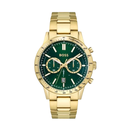 Hugo Boss Allure Chronograph Green Dial Gold